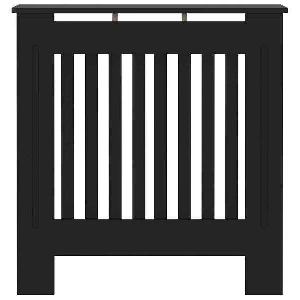 vidaXL Mască pentru calorifer, negru, 78 cm, MDF