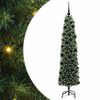 vidaXL Brad de Crăciun artificial Verde 180 cm PVC și oțel și plastic