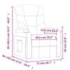 vidaXL Fotoliu rabatabil electric, maro &icirc;nchis, material textil