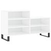 vidaXL Pantofar, alb extralucios, 102x36x60 cm, lemn compozit