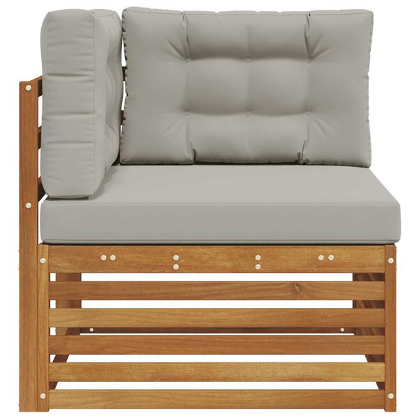 vidaXL Sofa Colțar pentru Exterior Lemn Solid de Acacia natural