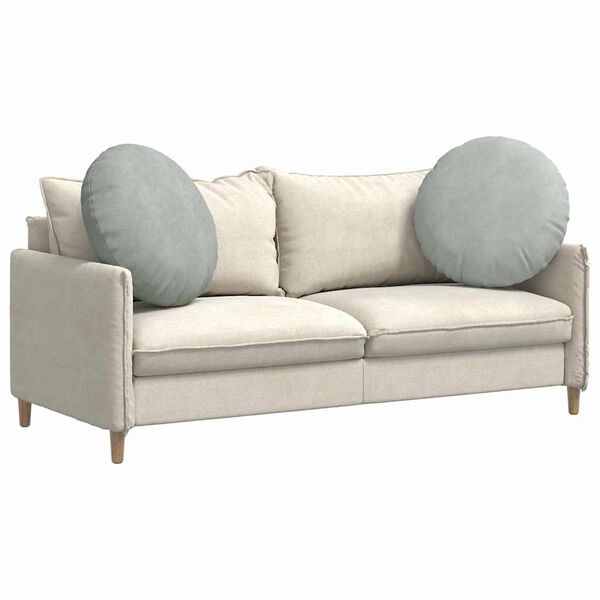 vidaXL Perne de Șezut 2 pcs Gri deschis Ø 40 x 13 cm Catifea