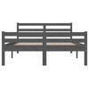 vidaXL Cadru de pat, gri, 140x200 cm, lemn masiv de pin