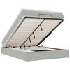 vidaXL Cadru de pat otoman cu saltea Gri deschis 140x200cm catifea