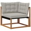vidaXL Sofa Colțar pentru Exterior Lemn Solid de Acacia natural