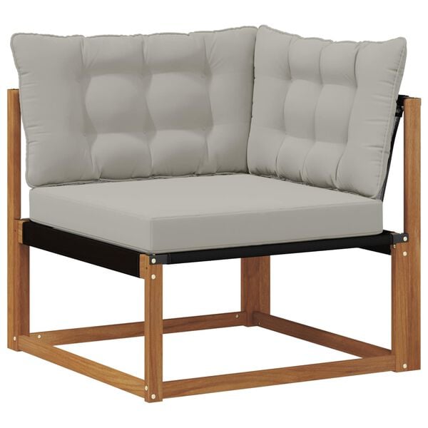 vidaXL Sofa Colțar pentru Exterior Lemn Solid de Acacia natural