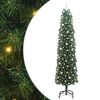 vidaXL Brad de Crăciun artificial Verde 240 cm PVC și oțel și plastic