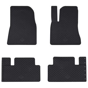 vidaXL Covor pentru mașină 4 pcs Negru Cauciuc