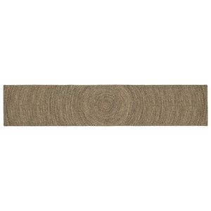 vidaXL Covoare de zonă Natural și Negru 80 x 400 cm Iută