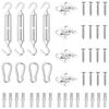 vidaXL Set accesorii parasolar din oțel inoxidabil, 12 piese