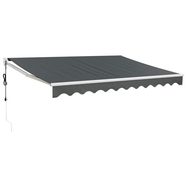 vidaXL Copertină retractabilă automată, antracit, 3x2,5 m