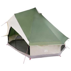 vidaXL Cort Tipi cu acoperiș Verde 400 x 346 x 250 cm tafta