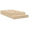 vidaXL Cadru de pat cu depozitare Stejar Sonoma 120 cm Lemn prelucrat
