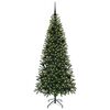 vidaXL Brad de Crăciun artificial cu 300 LED Verde 180 cm PE și PVC