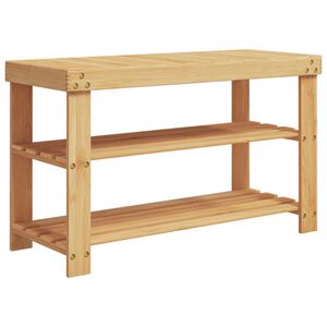 vidaXL Suport de pantofi cu 3 niveluri, 70x27,5x45 cm, bambus