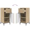 vidaXL Set de mobilier pentru baie 3 pcs Stejar sonoma Lemn compozit