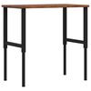 vidaXL Banc lucru maro 100x60x(71,5-98)cm lemn masiv stejar dreptunghi