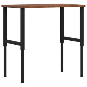 vidaXL Banc lucru maro 100x60x(71,5-98)cm lemn masiv stejar dreptunghi