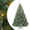 vidaXL Brad de Crăciun artificial cu 300 LED Verde 210 cm PE și PVC