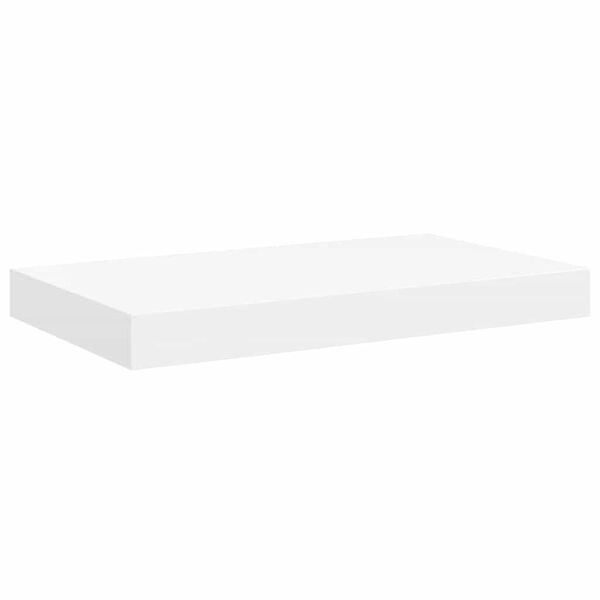 vidaXL Raft de perete suspendat, alb, 40x23x3,8 cm, MDF