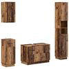 vidaXL Set de dulapuri pentru baie, 4 piese HOORN Lemn vechi