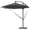 vidaXL Parasol banana cu brațe Antracit 294 x 294 x 248 cm