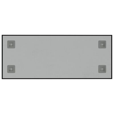vidaXL Tablă magnetică de perete neagră, 50x20 cm, sticlă securizată