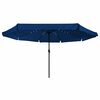 vidaXL Parasol de Grădină Albastru și Negru 395 x 395 x 245 cm