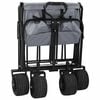 vidaXL Trolley Manevrabil Pliabil Manual Gri 89 x 63 x 96 cm