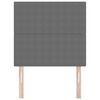 vidaXL Tăblie cap cu headboard Gri deschis 80 cm Piele artificială