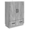 vidaXL Bufet cu sertar Sonoma gri 66 x 34,5 x 92 cm Lemn prelucrat