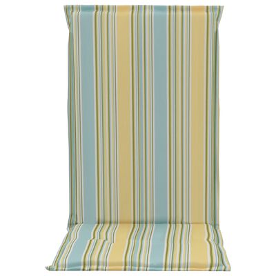 vidaXL Perne scaun grădină, imprimeu, 2 buc., multicolor, 120x50x3 cm