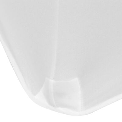 vidaXL Huse de masă elastice, 183 x 76 x 74 cm, 2 buc, alb