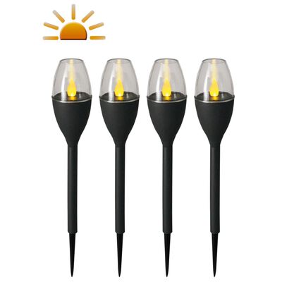 Luxform Mini lămpi solare cu LED de grădină Jive, 4 buc., gri, 41466