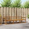 vidaXL Set de canapele de exterior 3 pcs natural Lemn Solid de Acacia
