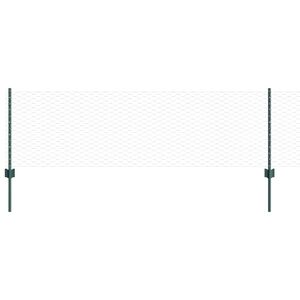 vidaXL Gard hexagonal cu st&acirc;lp 50 x 0,6 m Oțel cu strat de PVC Verde