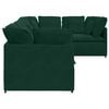 vidaXL Canapea modulară cu perne, verde &icirc;nchis, catifea