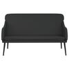 vidaXL Bancă, negru, 110x76x80 cm, piele ecologică