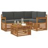 vidaXL Seturi de mobilier 5 pcs Natural și Antracit Lemn compozit