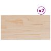 vidaXL Blaturi masă 2 buc. 80x40x2,5 cm dreptunghiulare lemn masiv pin