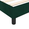 vidaXL Pat box spring cu saltea, verde &icirc;nchis, 80x200 cm, catifea