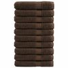 vidaXL Prosoape de saună premium, SOLUND 10 buc maro 80x200cm 600gsm