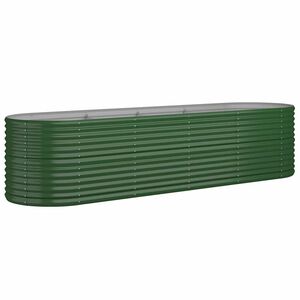 vidaXL Strat &icirc;nălțat grădină 296x80x68 cm oțel galvanizat