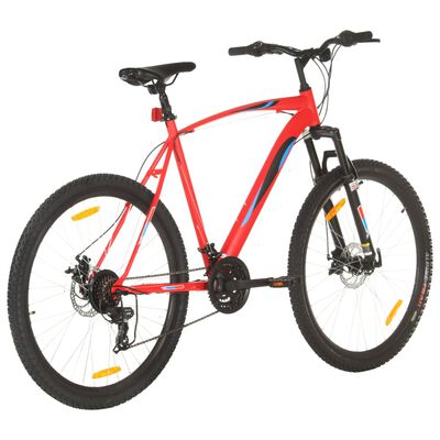 vidaXL Bicicletă montană, 21 viteze, roată 29 inci, cadru 58 cm, roșu