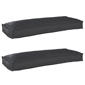 vidaXL Set de perne pentru palet 2 pcs Negru 100 x 40 x 8 cm