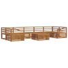 vidaXL Set de canapele de exterior 8 buc. natural Lemn Solid de Acacia