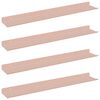vidaXL Raft suspendat Montare pe perete 4 buc. Roz 60 x 8,5 x 2,5 cm