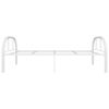 vidaXL Cadru de pat, alb, 90 x 200 cm, metal