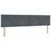 vidaXL Tăblie cap cu headboard Gri închis 200 cm Catifea