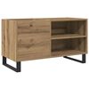 vidaXL Dulap discuri stejar artizanal, 84,5x38x48 cm, lemn prelucrat